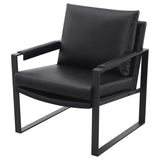 Rosalind Upholstered Track Arm Accent Chair Black - Tampa Furniture Outlet