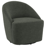 Tampa Furniture Outlet - Coaster - Leon Upholstered Barrel Accent Swivel Chair Hunter Green - 903075