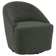 Tampa Furniture Outlet - Coaster - Leon Upholstered Barrel Accent Swivel Chair Hunter Green - 903075