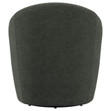 Leon Upholstered Barrel Accent Swivel Chair Hunter Green - Tampa Furniture Outlet