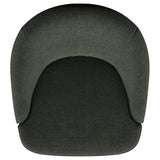 Leon Upholstered Barrel Accent Swivel Chair Hunter Green - Tampa Furniture Outlet