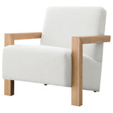 Fitzroy Boucle Upholstered Accent Arm Chair Ivory - Tampa Furniture Outlet