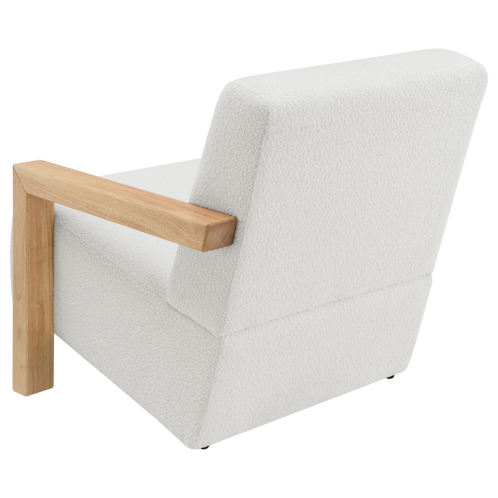 Fitzroy Boucle Upholstered Accent Arm Chair Ivory - Tampa Furniture Outlet