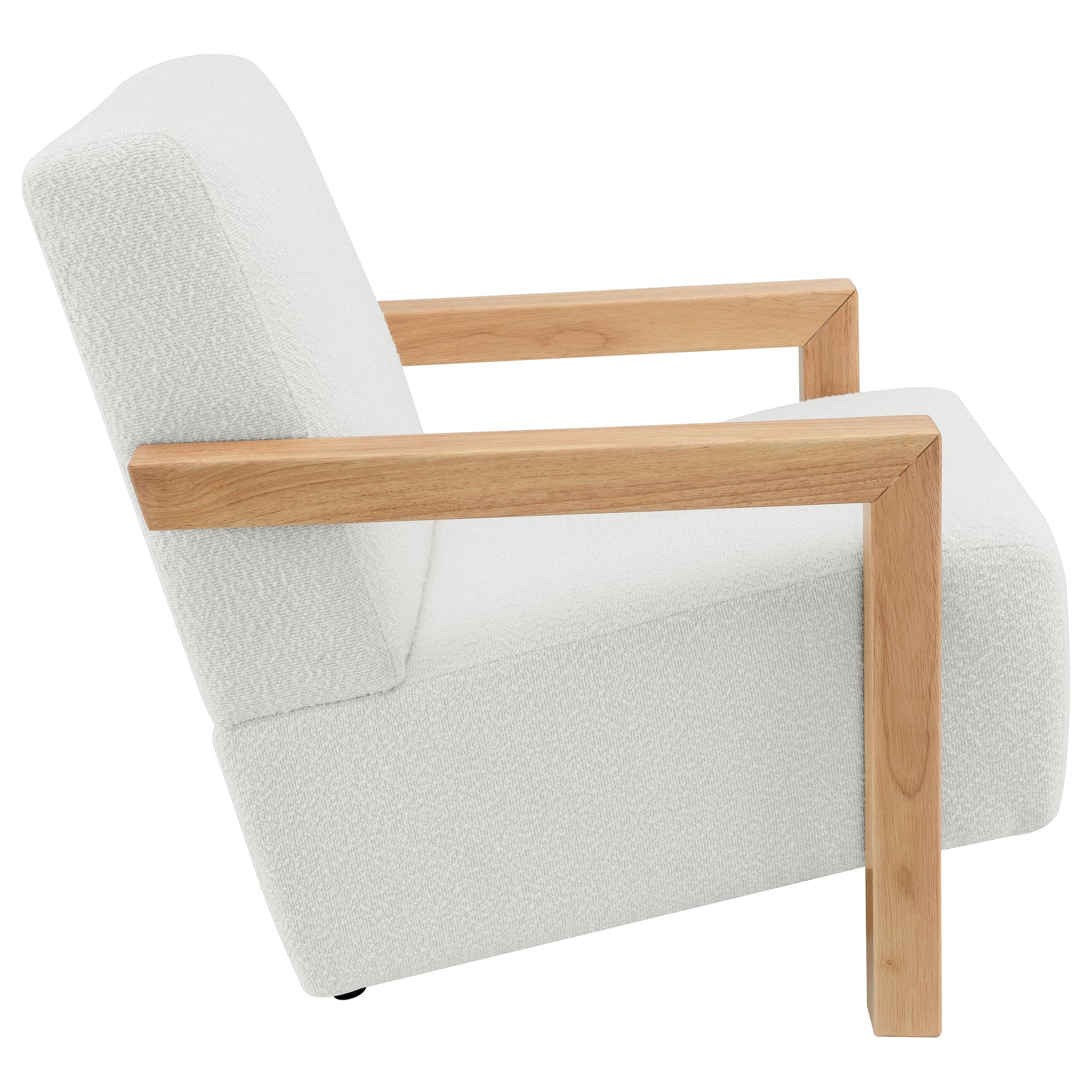 Fitzroy Boucle Upholstered Accent Arm Chair Ivory - Tampa Furniture Outlet