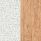 Fitzroy Boucle Upholstered Accent Arm Chair Ivory - Tampa Furniture Outlet