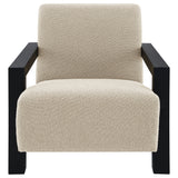 Fitzroy Boucle Upholstered Accent Arm Chair Latte - Tampa Furniture Outlet