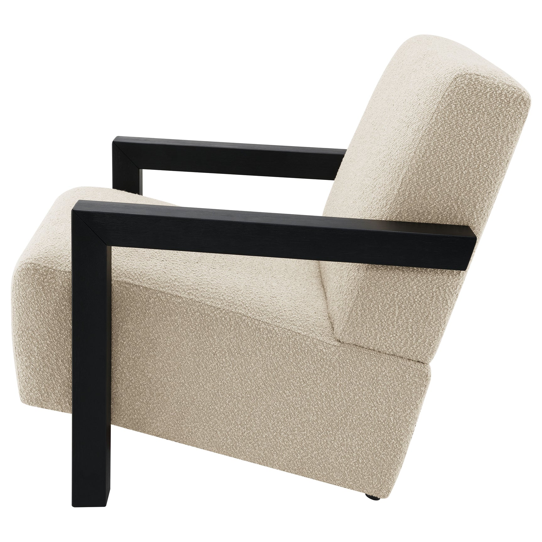 Fitzroy Boucle Upholstered Accent Arm Chair Latte - Tampa Furniture Outlet
