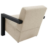 Fitzroy Boucle Upholstered Accent Arm Chair Latte - Tampa Furniture Outlet