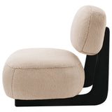 Duffie Upholstered Armless Accent Chair Camel - Tampa Furniture Outlet