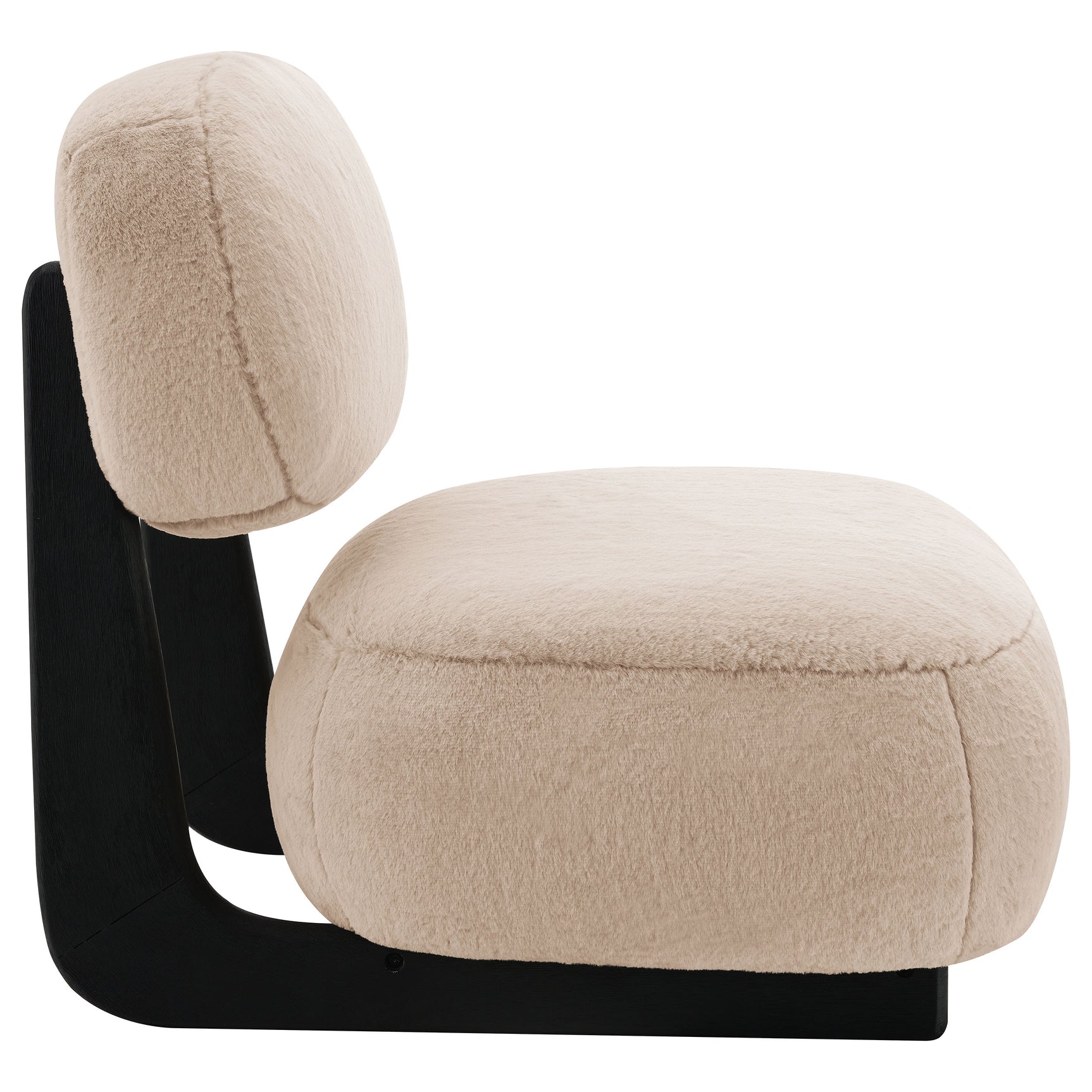Duffie Upholstered Armless Accent Chair Camel - Tampa Furniture Outlet