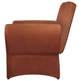 Liana Upholstered Roll Arm Accent Armchair Rust Orange - Tampa Furniture Outlet