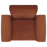 Liana Upholstered Roll Arm Accent Armchair Rust Orange - Tampa Furniture Outlet