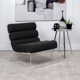 Serreta Boucle Upholstered Armless Acrylic Chair Black - Tampa Furniture Outlet
