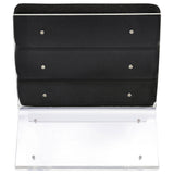 Serreta Boucle Upholstered Armless Acrylic Chair Black - Tampa Furniture Outlet