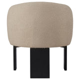 Valdez Boucle Upholstered Barrel Back Accent Chair Beige - Tampa Furniture Outlet