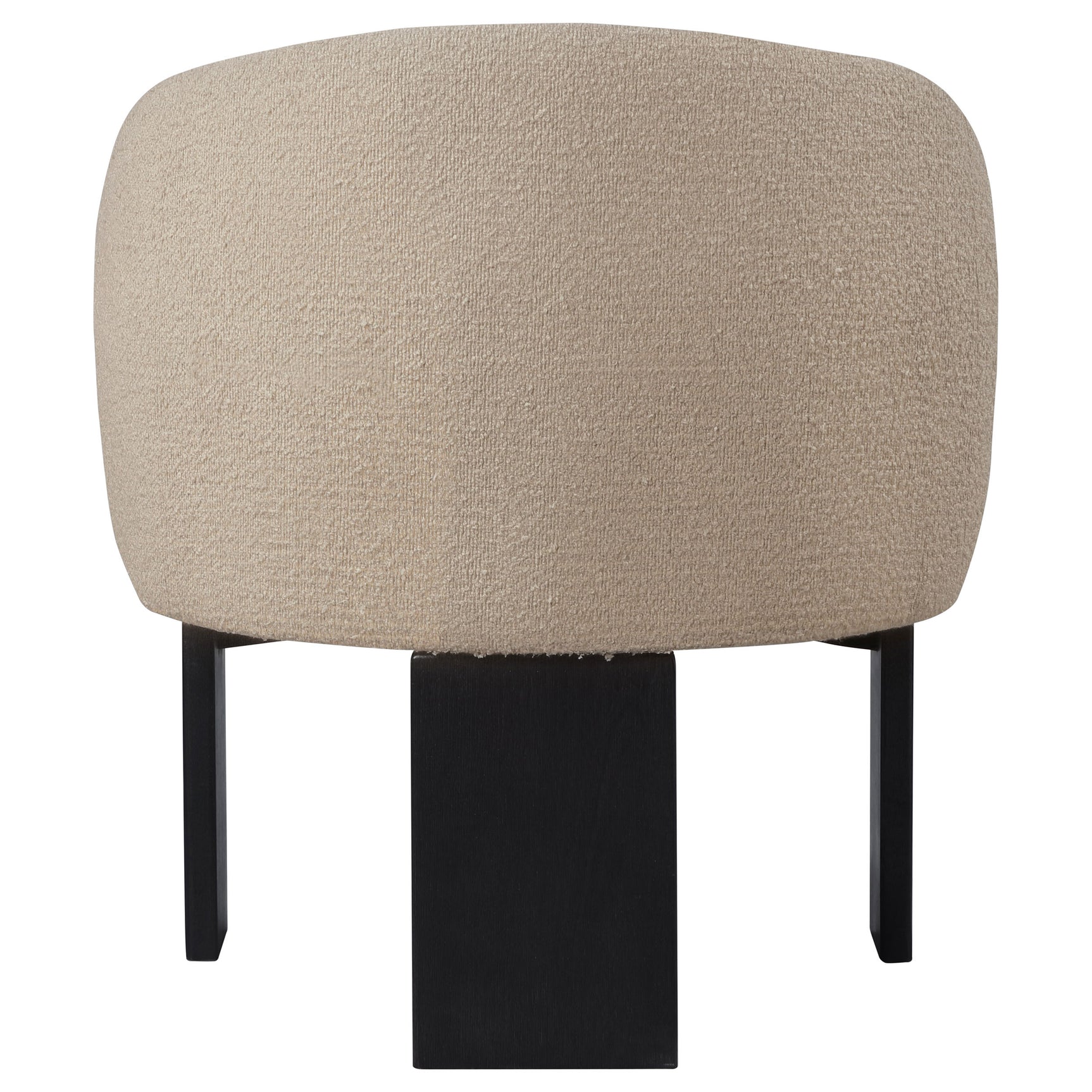 Valdez Boucle Upholstered Barrel Back Accent Chair Beige - Tampa Furniture Outlet