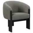 Tampa Furniture Outlet - Coaster - Valdez Boucle Upholstered Barrel Back Accent Chair Brown - 903166