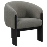 Tampa Furniture Outlet - Coaster - Valdez Boucle Upholstered Barrel Back Accent Chair Brown - 903166