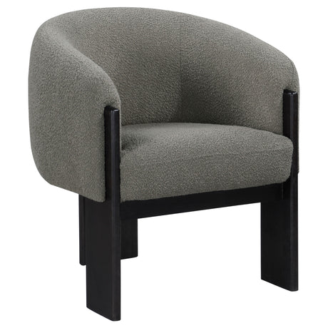 Tampa Furniture Outlet - Coaster - Valdez Boucle Upholstered Barrel Back Accent Chair Brown - 903166