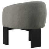 Valdez Boucle Upholstered Barrel Back Accent Chair Brown - Tampa Furniture Outlet
