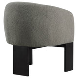 Valdez Boucle Upholstered Barrel Back Accent Chair Brown - Tampa Furniture Outlet