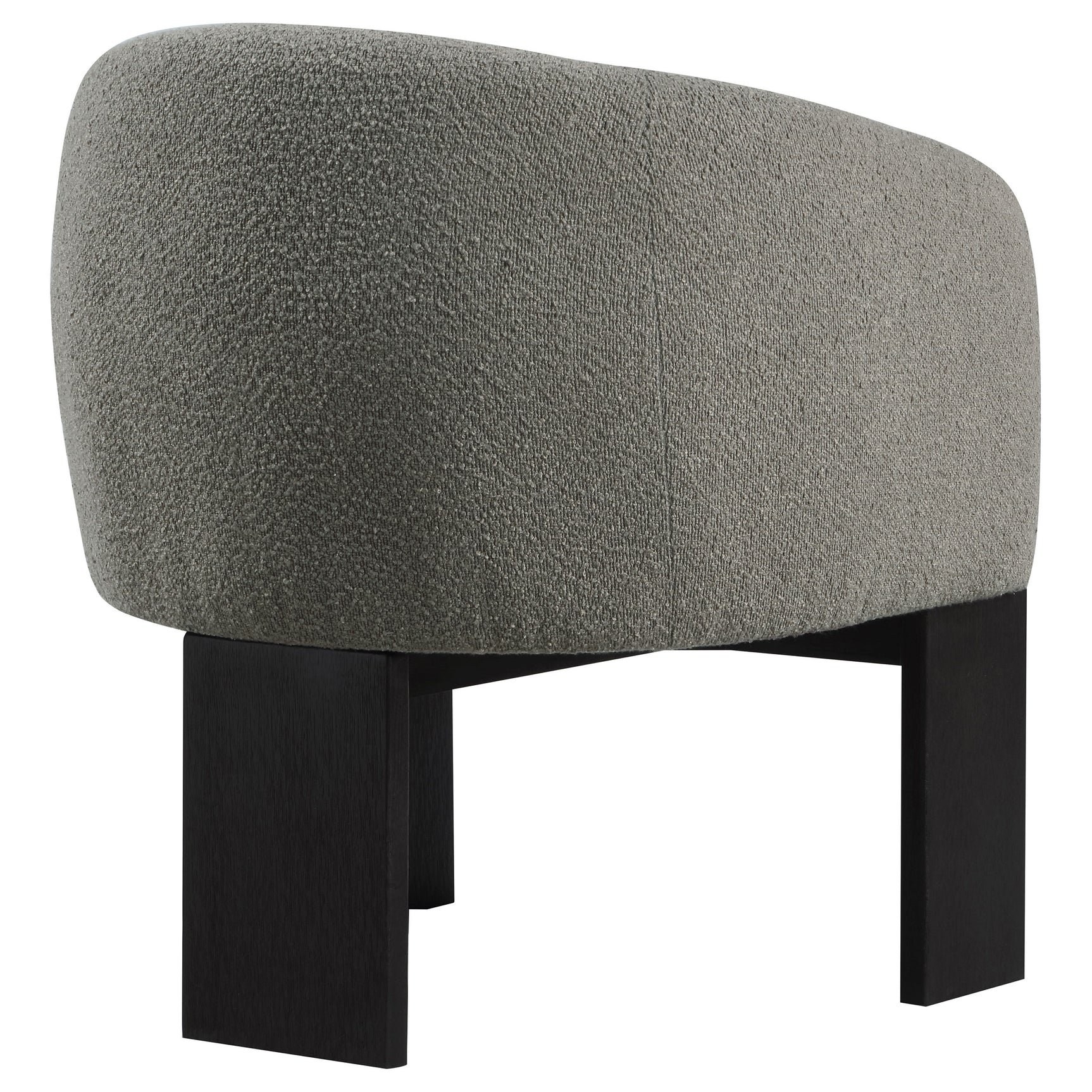Valdez Boucle Upholstered Barrel Back Accent Chair Brown - Tampa Furniture Outlet