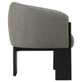 Valdez Boucle Upholstered Barrel Back Accent Chair Brown - Tampa Furniture Outlet