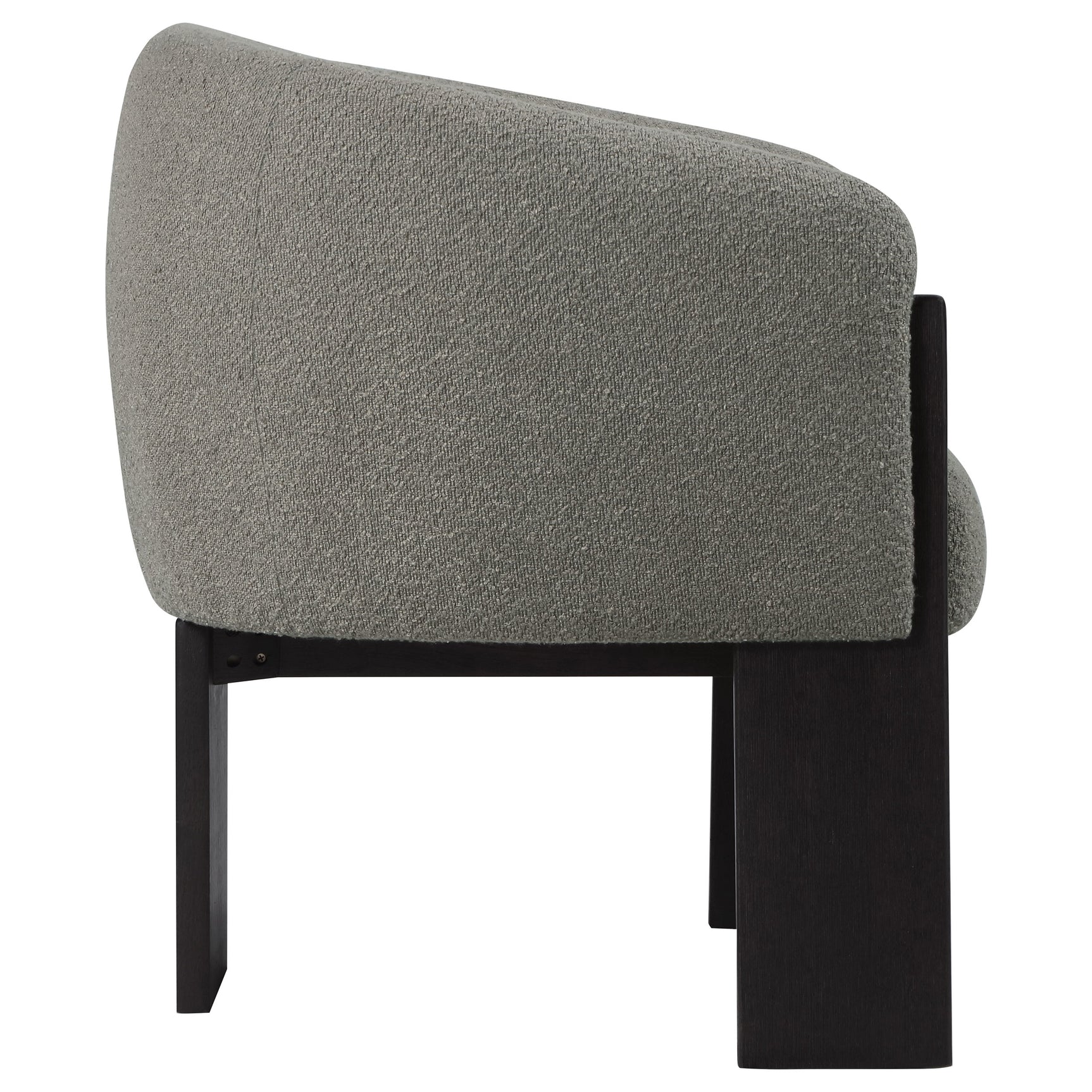 Valdez Boucle Upholstered Barrel Back Accent Chair Brown - Tampa Furniture Outlet