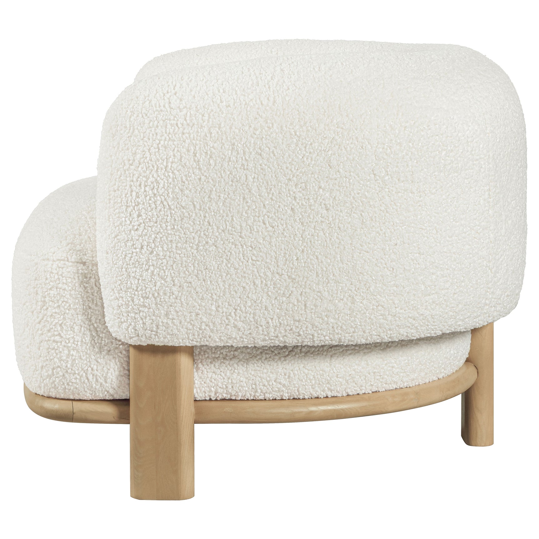 Lawler Upholstered Barrel Back Accent Chair Ivory and Natural - Tampa Furniture Outlet