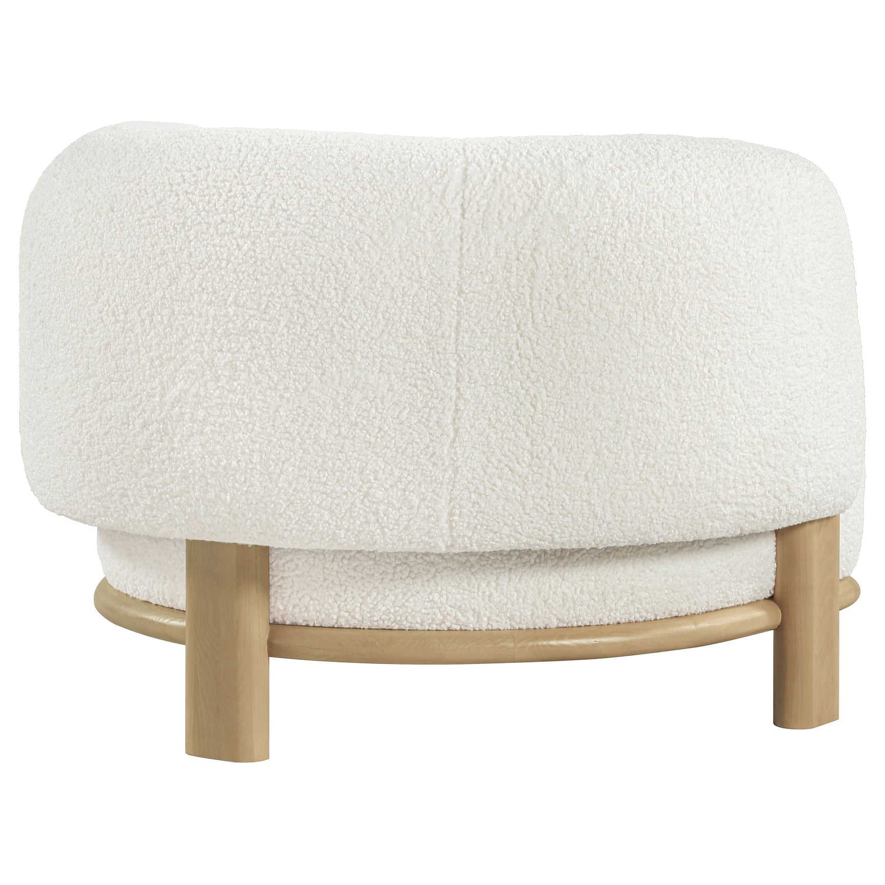 Lawler Upholstered Barrel Back Accent Chair Ivory and Natural - Tampa Furniture Outlet