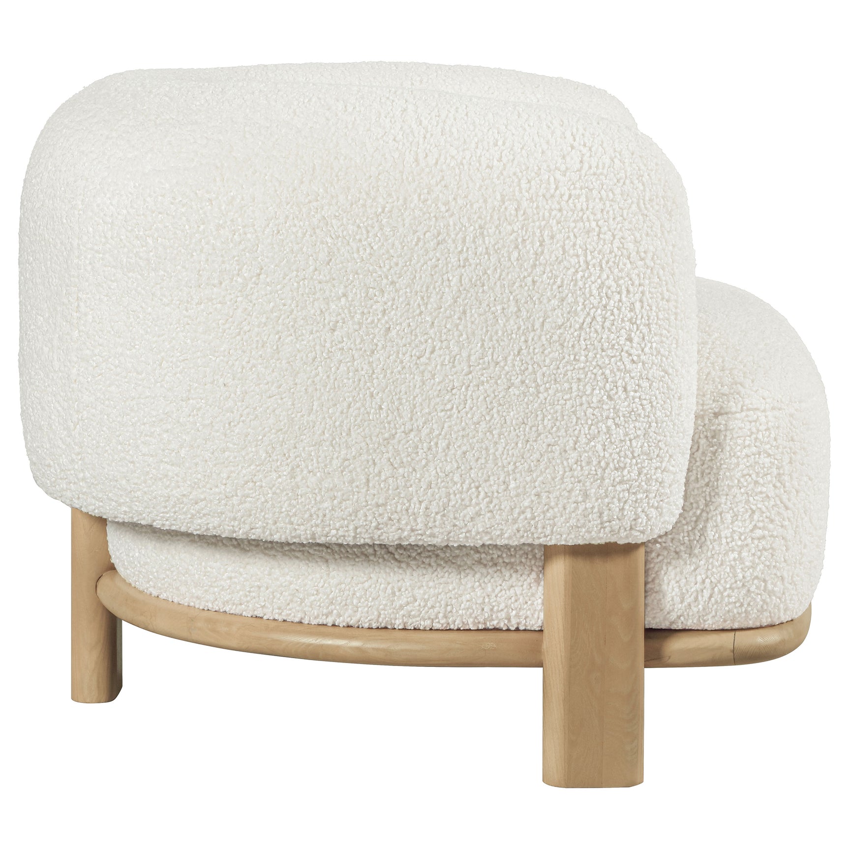 Lawler Upholstered Barrel Back Accent Chair Ivory and Natural - Tampa Furniture Outlet
