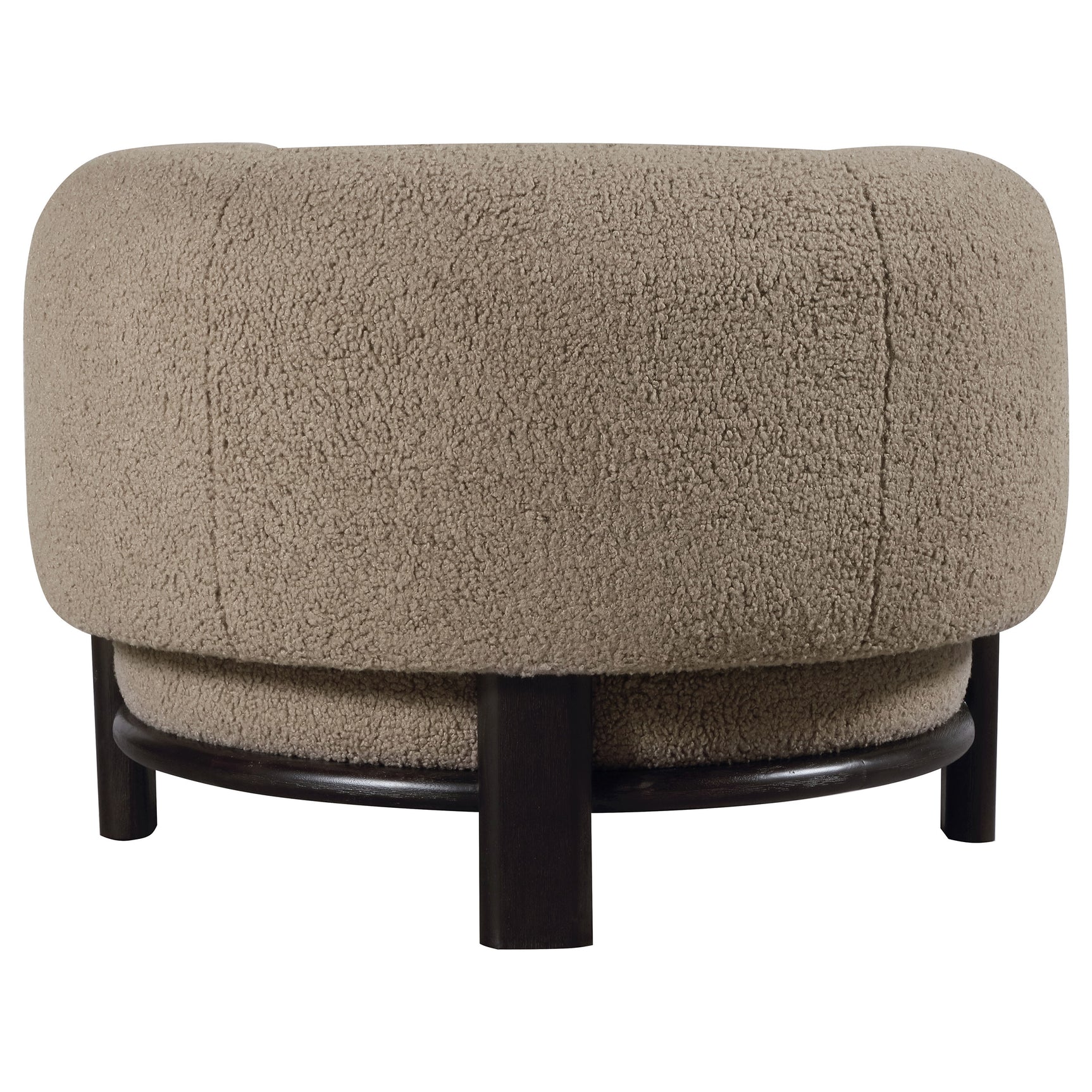 Lawler Upholstered Barrel Back Accent Chair Brown and Black - Tampa Furniture Outlet