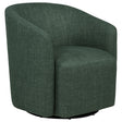 Tampa Furniture Outlet - Coaster - Mossbrook Fabric Upholstered Swivel Accent Chair Green - 903222