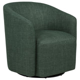 Tampa Furniture Outlet - Coaster - Mossbrook Fabric Upholstered Swivel Accent Chair Green - 903222