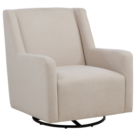 Tampa Furniture Outlet - Coaster - Sorrel Fabric Upholstered Swivel Glider Arm Chair Latte - 903930