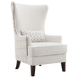 Tampa Furniture Outlet - Coaster - Pippin Upholstered High Wingback Accent Chair Latte - 904066