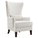 Tampa Furniture Outlet - Coaster - Pippin Upholstered High Wingback Accent Chair Latte - 904066