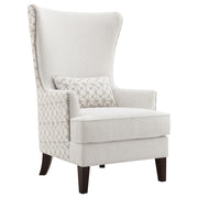 Tampa Furniture Outlet - Coaster - Pippin Upholstered High Wingback Accent Chair Latte - 904066