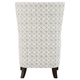 Pippin Upholstered High Wingback Accent Chair Latte - Tampa Furniture Outlet