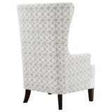 Pippin Upholstered High Wingback Accent Chair Latte - Tampa Furniture Outlet