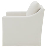 Winter Upholstered Sloped Arm Accent Swivel Chair Beige - Tampa Furniture Outlet
