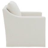 Winter Upholstered Sloped Arm Accent Swivel Chair Beige - Tampa Furniture Outlet