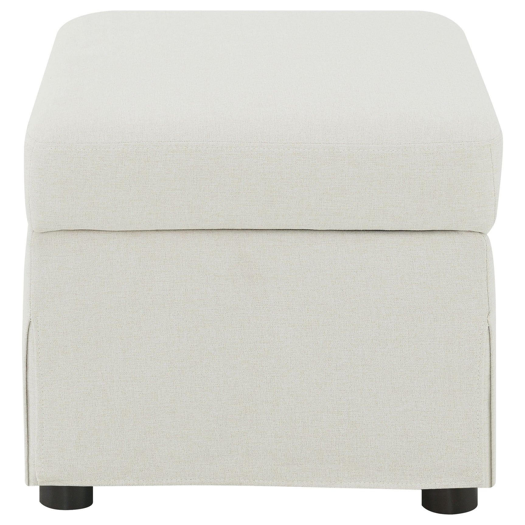 Winter Upholstered Hydraulic Lift Top Storage Ottoman Beige - Tampa Furniture Outlet