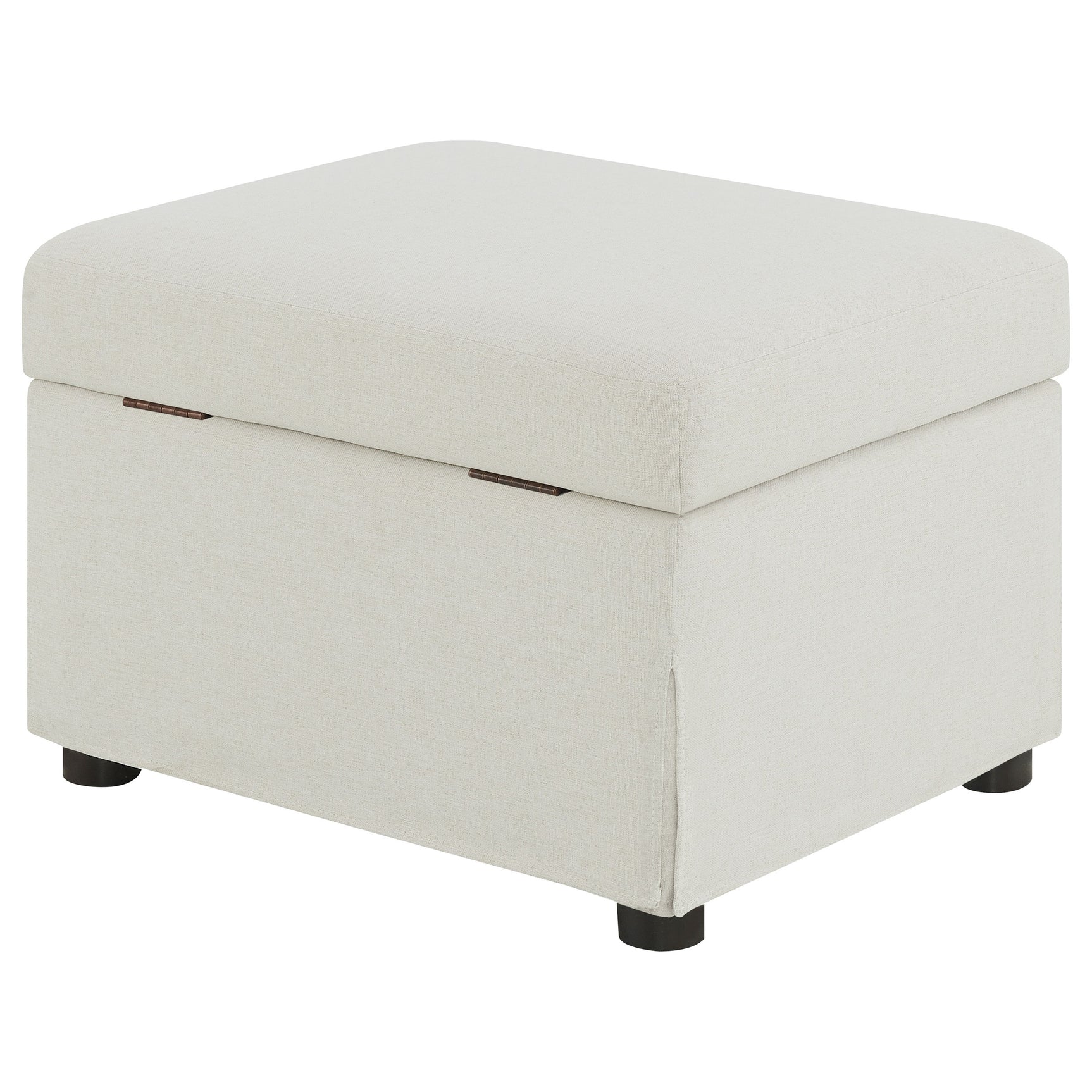 Winter Upholstered Hydraulic Lift Top Storage Ottoman Beige - Tampa Furniture Outlet