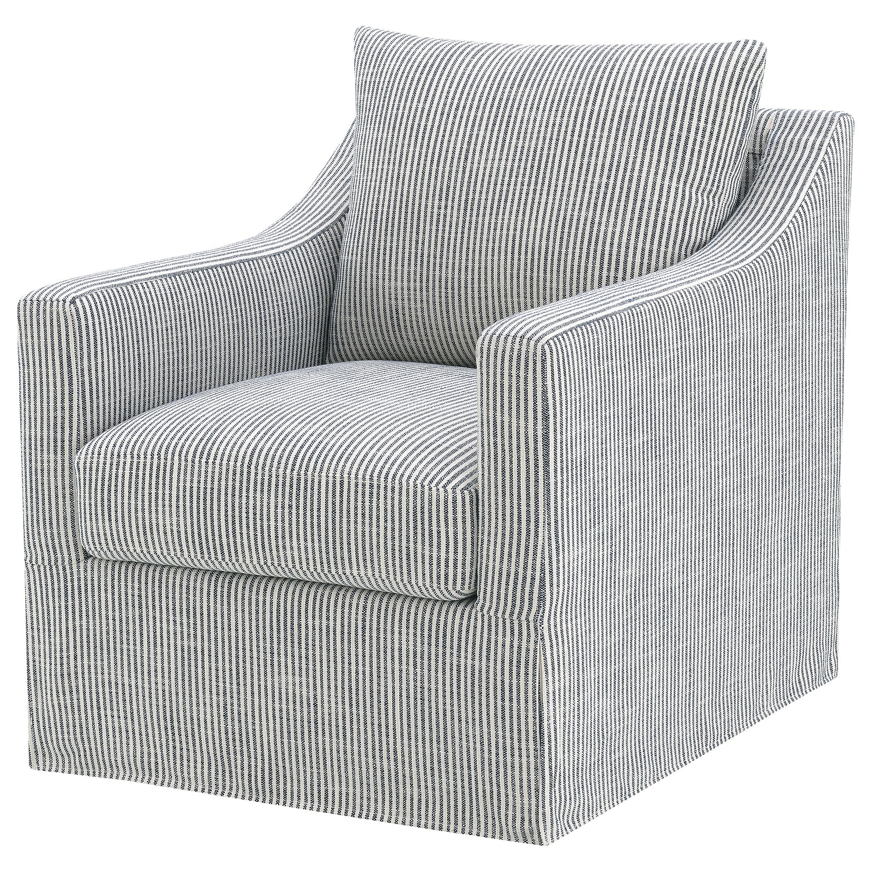 Winter Upholstered Sloped Arm Accent Swivel Chair Grey - Tampa Furniture Outlet