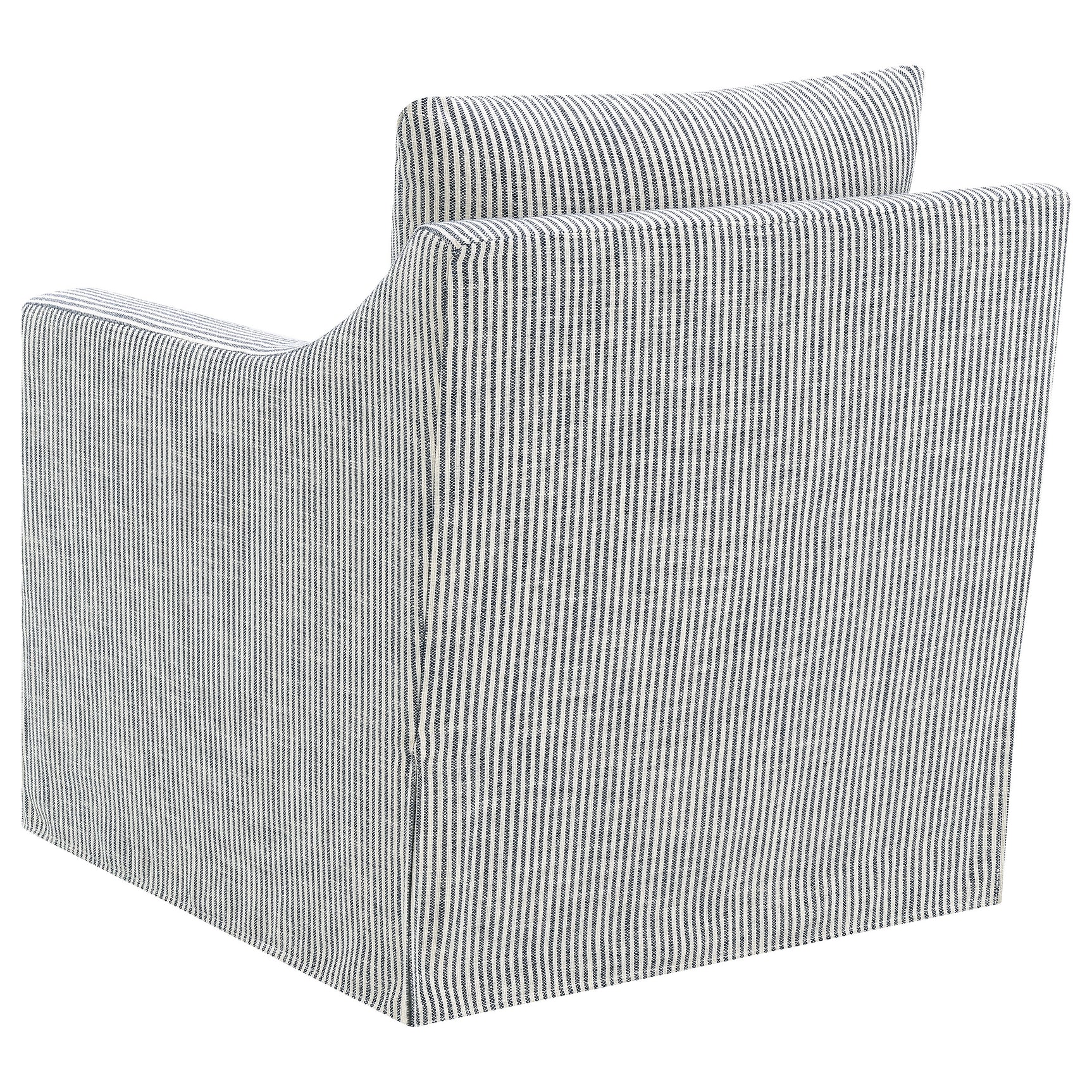 Winter Upholstered Sloped Arm Accent Swivel Chair Grey - Tampa Furniture Outlet
