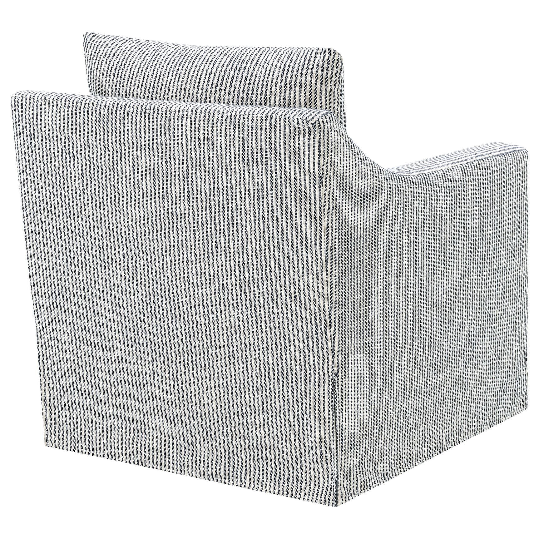 Winter Upholstered Sloped Arm Accent Swivel Chair Grey - Tampa Furniture Outlet