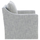 Winter Upholstered Sloped Arm Accent Swivel Chair Grey - Tampa Furniture Outlet