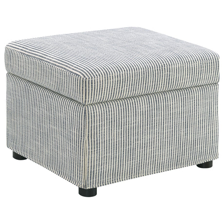 Tampa Furniture Outlet - Coaster - Winter Upholstered Hydraulic Lift Top Storage Ottoman Grey - 904138