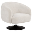 Tampa Furniture Outlet - Coaster - Dave Upholstered Barrel Back Swivel Club Chair Beige - 905739